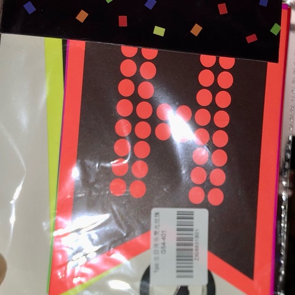 ❌SOLD❌ Glow in the Dark Happy Birthday Banner, New - Picture 2 of 11